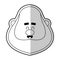 happy chubby man cartoon icon image