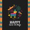 Happy cinco de mayo cute mexican pinata card