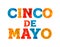 Happy Cinco de mayo text quote greeting card