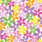 Happy colorful flowers background