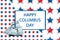 Happy Columbus Day. Beautiful greeting card. Close-up