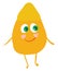 Happy corn kernel, vector or color illustration