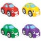 Happy Cute Cars Vector Illustration