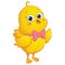 Happy Cute Chick Vector Illustration