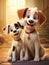 happy cute funny perfect beautiful playful joyful adorable pretty animated dogs pet puppy mans best friends. running