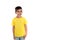 Happy dark child with yellow t-shirt