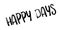 Happy Days rubber stamp