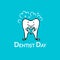 Happy dentist day, tooth sketch for your design