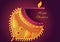 Happy Dhanteras India festival greeting background in Indian art style