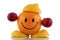 Happy diet. Funny fruits character collection