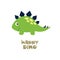 Happy Dino. Cute dinosaur