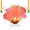 Happy Diwali artistic beautiful festival background with diya