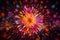 Happy Diwali banner with bright fireworks and