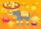 Happy Diwali Elephant Indian Celebrate