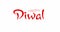 Happy Diwali Festival of Lights handwritten greeting calligraphic text message