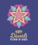 Happy diwali festival, mandala flowers decoration festival lights, vector design