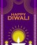 Happy Diwali, greeting card, festival of lights, India.