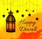 Happy Diwali Indian Festival of Lights. Diwali greeting card, invitation. Vector illustration