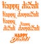 Happy Diwali lettering