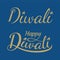 Happy Diwali lettering design