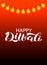 Happy Diwali lettering. Vector illustration for card