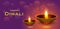 Happy Diwali traditional light festival of India holiday greeting background