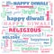 happy diwali word cloud,happy diwali text, cloud use for banner, painting, motivation, web-page, website background, t-shirt &