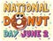 Happy doughnut day in June