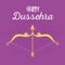 Happy dussehra festival of india celebration traditional card