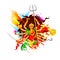 Happy Dussehra with goddess Durga