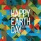 Happy Earth Day Poster, 22 April. Abstract nature background and greetings