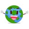 Happy Earth Mascot