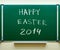 Happy Easter 2014 chalk handwritten