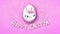 Happy Easter animation title trailer 25 FPS bubbles pink