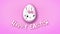 Happy Easter animation title trailer 30 FPS dots pink