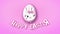 Happy Easter animation title trailer 50 FPS dots pink