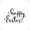 Happy Easter black calligraphic inscription