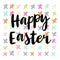 Happy easter cards illustration with font.