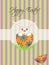 Happy Easter Chick Hatching Egg