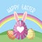 Happy easter colorful card