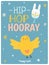 Happy Easter cute card in vector.