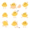 Happy Easter day chicken illustration