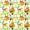 Happy Easter. Easter bunny seamless pattern