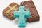 Happy Easter Easter chocolate design Crosses: Religious-themed chocolate crosses