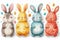 Happy easter easter egg card Eggs Easter bunny Basket. White hay Bunny Easter sunrise. Peep show background wallpaper