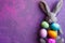 Happy easter easter ham Eggs Easter arrangement Basket. White Dynamic Bunny cheery. Easter traditions background wallpaper