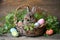 Happy easter easter petunia Eggs Traditions Basket. White celebration Bunny Bright. Lovable background wallpaper