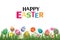 Happy easter egg background template.Can be used for greeting ca