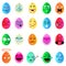 Happy Easter egg emojies