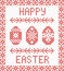 Happy Easter embroidery cross-stitch.